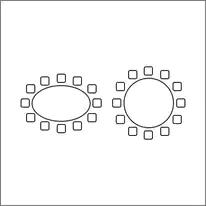 Ovals and rounds room setup